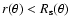$r(\theta) < R_{\rm s}(\theta)$