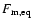 $F_{\rm m, eq}$