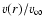 $v(r)/v_{\infty}$