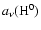$a_{\nu}({\rm H^{0}})$