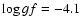 $\log gf=-4.1$