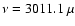 $\nu = 3011.1~\mu$