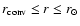 $r_{\rm conv}\le r \le r_{\odot}$