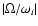 $\vert\Omega/\omega_i\vert$