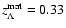 $z^{\rm mat}_\Lambda = 0.33$