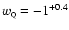 $w_{\rm\scriptscriptstyle Q}= -1^{+0.4}$