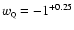 $w_{\rm\scriptscriptstyle Q}=
-1^{+0.25}$