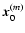 ${\vec x}^{(m)}_0$