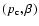 $(p_{\rm c},\beta)$