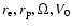 $r_{\rm e},r_{\rm p},\Omega,V_0$
