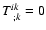$T^{ik}_{\;;k}=0$