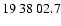 $19\>38\>02.7$