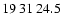 $19\>31\>24.5$