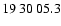 $19\>30\>05.3$