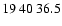 $19\>40\>36.5$
