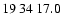 $19\>34\>17.0$