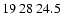$19\>28\>24.5$