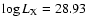 $\log L_{\rm X} = 28.93$