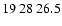 $19\>28\>26.5$