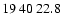 $19\>40\>22.8$