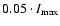 $0.05\cdot I_{\rm max}$