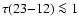 $\tau (23{-}12)\la 1$