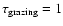 $\tau_{{\rm grazing}}=1$
