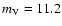 $m_{\rm V} = 11.2$
