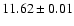 $11.62 \pm 0.01$