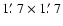 $1\hbox {$.\mkern -4mu^\prime $ }7\times 1\hbox {$.\mkern -4mu^\prime $ }7$