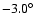 $-3.0\hbox{$^\circ$ }$