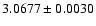 $3.0677\pm{0.0030}$