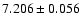 $7.206\pm{0.056}$