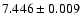 $7.446\pm{0.009}$