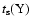 $t_{\rm s}({\rm Y})$