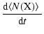 $\displaystyle \frac{{\rm d}\hbox{$\left<N({\rm X})\right>$ }}{{\rm d}t}$