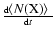 $\frac{{\rm d}\hbox{$\left<N({\rm X})\right>$ }}{{\rm d}t}$