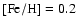 $\rm [Fe/H]=0.2$