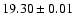 $19.30\pm0.01$
