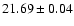$21.69\pm0.04$