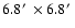 $6.8\hbox{$^\prime$ }\times 6.8\hbox{$^\prime$ }$