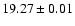 $19.27\pm 0.01$