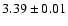 $3.39 \pm 0.01$