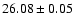 $26.08\pm 0.05$