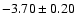 $-3.70\pm 0.20$