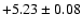 $+5.23\pm0.08$