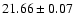 $21.66\pm0.07$