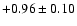 $+0.96\pm0.10$
