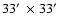 $33 \hbox{$^\prime$ }\times 33 \hbox{$^\prime$ }$