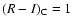 $(R-I)_{\rm C}=1$